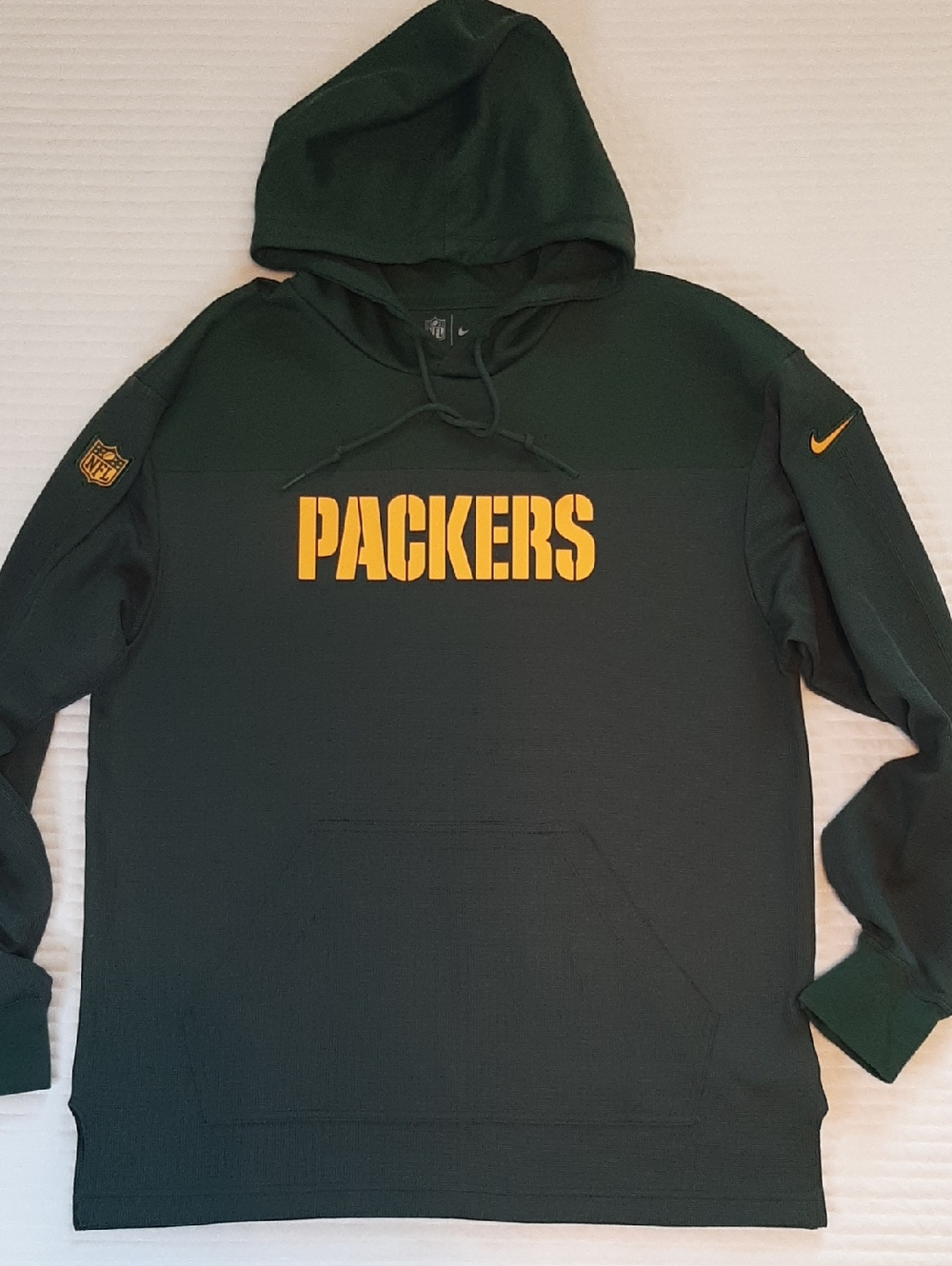 NFL Nike Green Packers Lightweight Pullover Hoodie with Logo